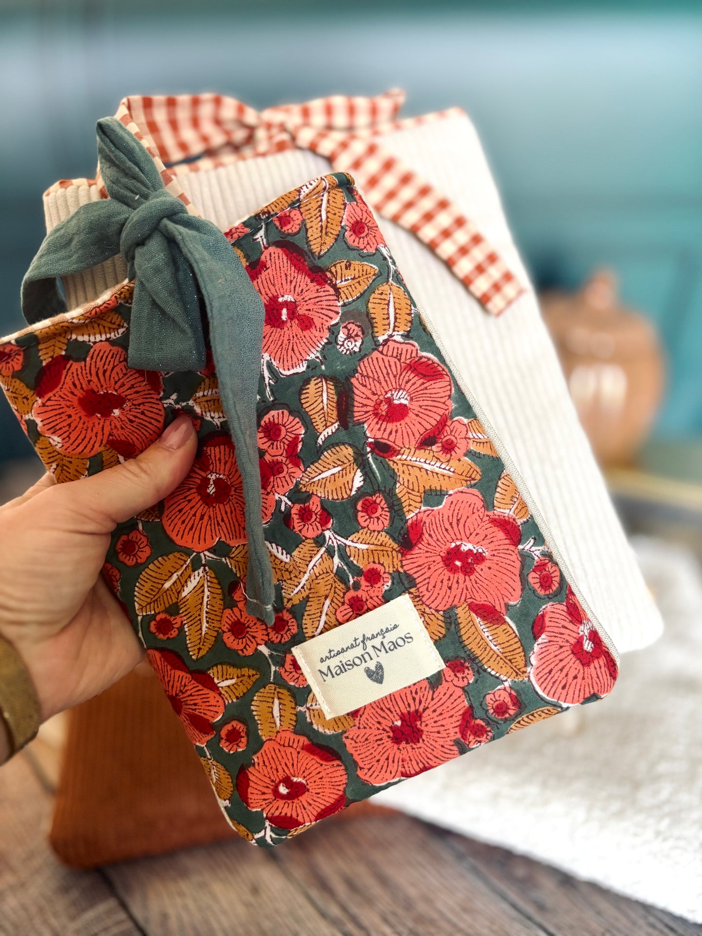 Pochette à livre Cozy feuille d'autonme