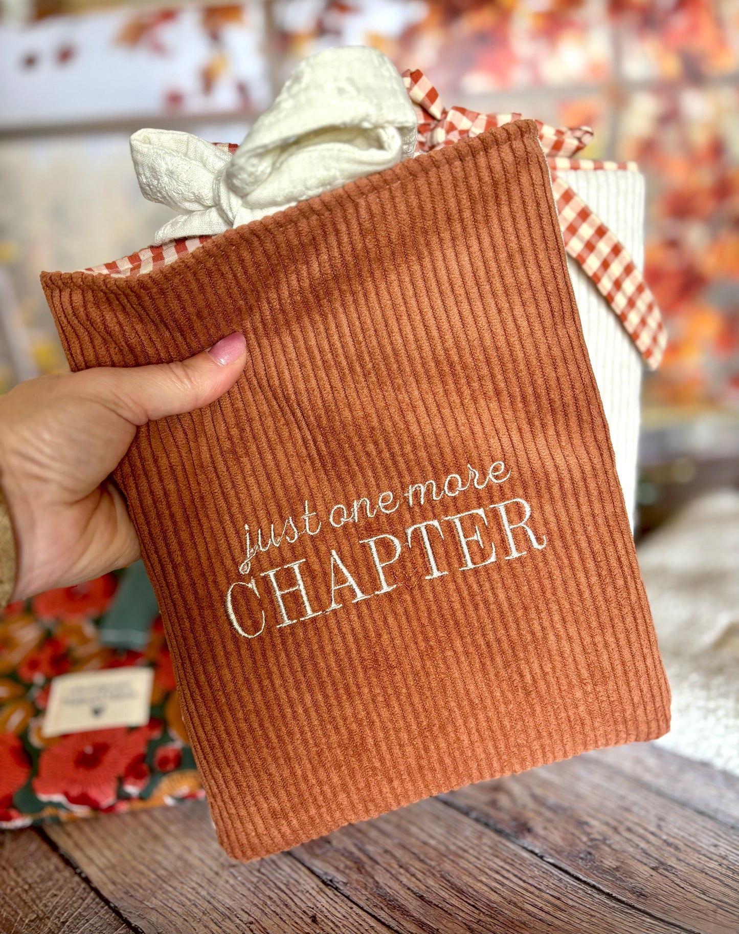 Pochette à livre Cozy sous le plaid