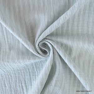 Gaze bleu gris
