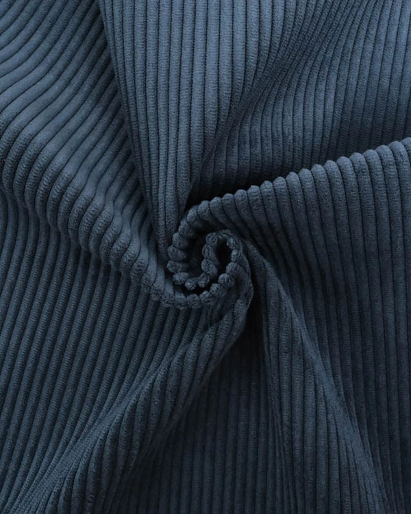 Velours côtelé bleu nuit