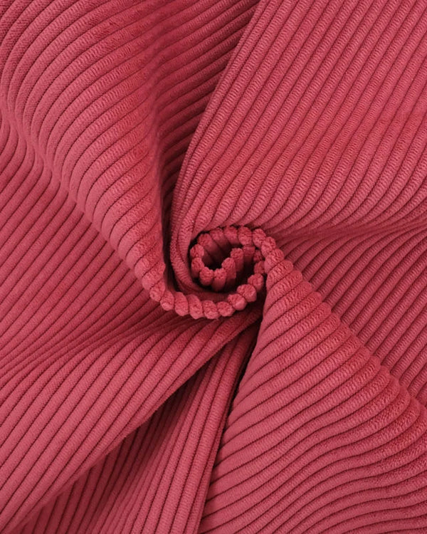 Velours côtelé framboise